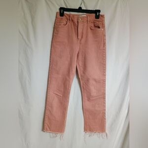 LOFT Peach Straight Leg Jeans